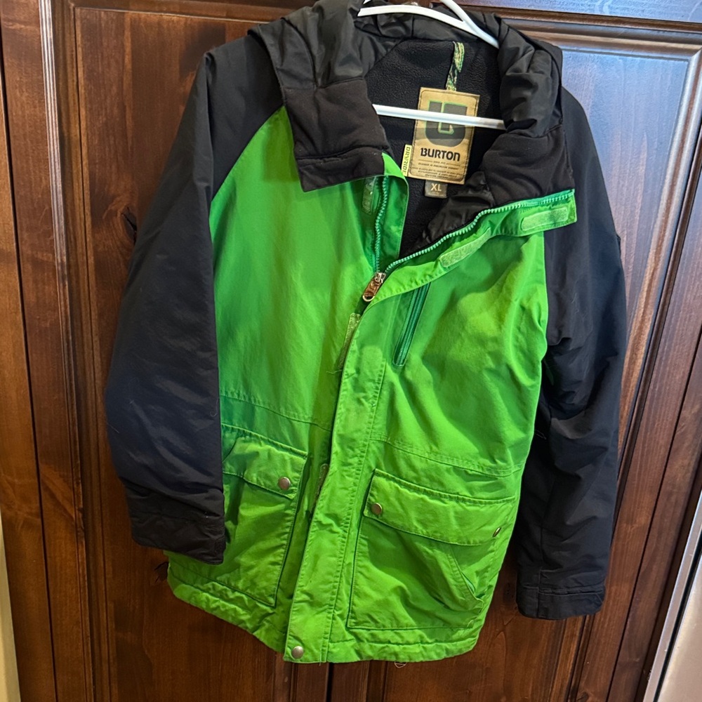 Burton Kids Green and Black Winter Jacket